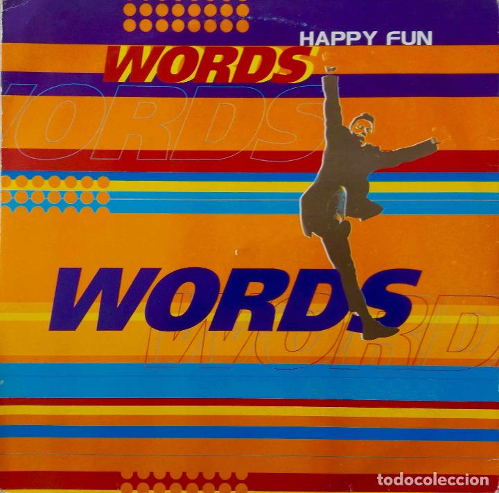 Discos de vinilo: HAPPY FUN. WORDS. MAXI SINGLE MAX 3 TEMAS ESPA&Ntilde;A - Foto 1