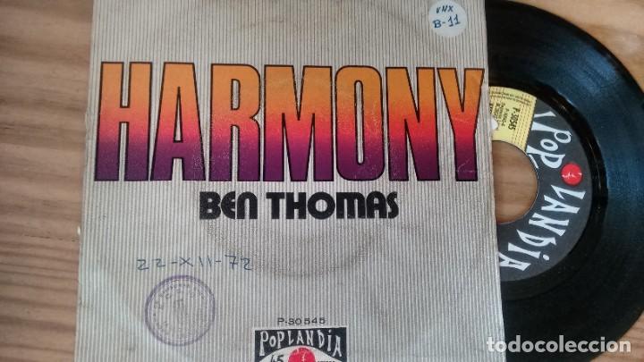 Discos de vinilo: SINGLE ( VINILO) DE BEN THOMAS A&Ntilde;OS 70 - Foto 1