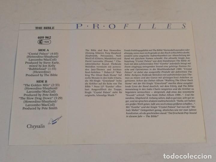 Discos de vinilo: The Bible - Crystal Palace - 1988 - Foto 3