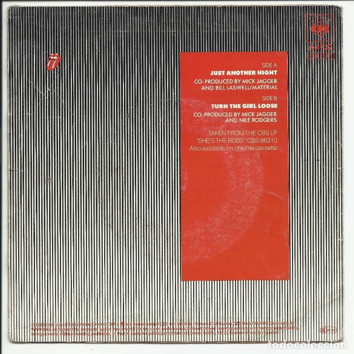 Discos de vinilo: Mick Jagger - ROLLING STONES JUST ANOTHER NIGHT SINGLE HOLANDA 1986 - Foto 2