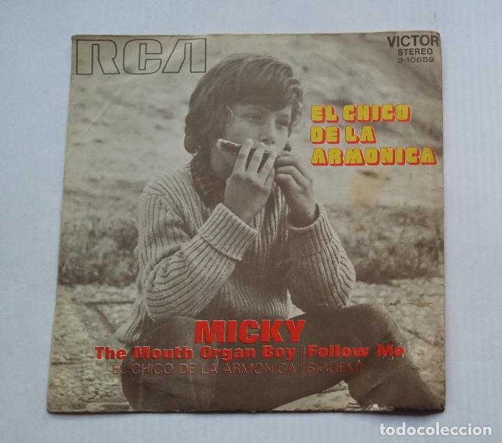 Discos de vinilo: Micky - El Chico de la Arm&oacute;nica / S&iacute;gueme - Single. TDKDS13 - Foto 1