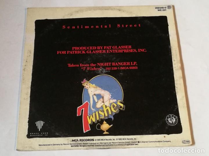 Discos de vinilo: Night Ranger - Sentimental Street (Long Version) / Night Machine - 1985 - Foto 2