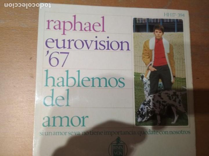 Discos de vinilo: RAPHAEL EUROVISION &acute;67 HABLEMOS DEL AMOR EP - Foto 1