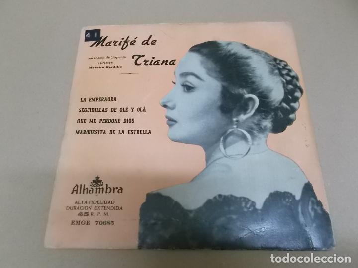 Discos de vinilo: MARIFE DE TRIANA (EP) LA EMPERAORA A&Ntilde;O 1957 - Foto 1
