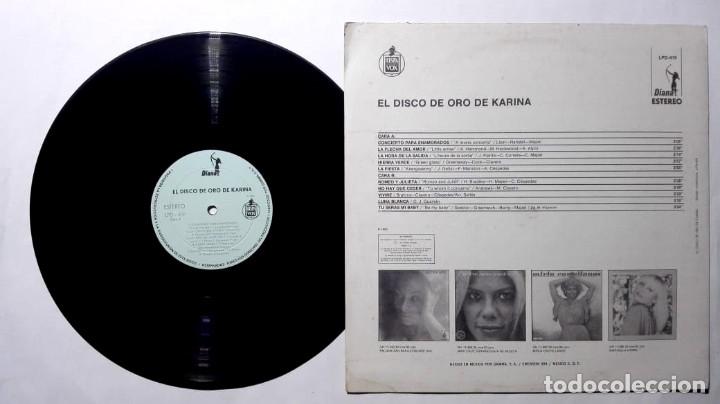 Discos de vinilo: KARINA EL DISCO DE ORO LP IMPORTADO DE COLECCION - Foto 2