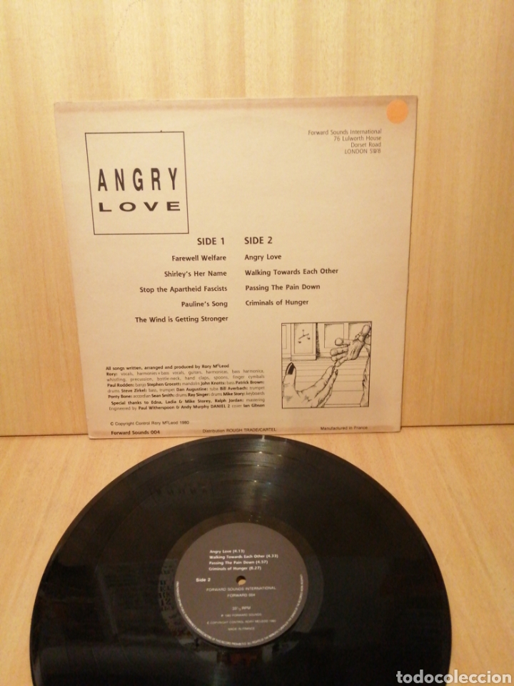 Discos de vinilo: Rory McLeod. Angry Love. - Foto 2