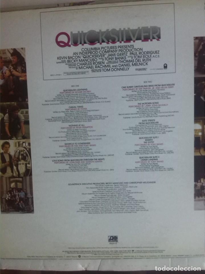 Discos de vinilo: QUICKSILVER BSO 1986 - Foto 2