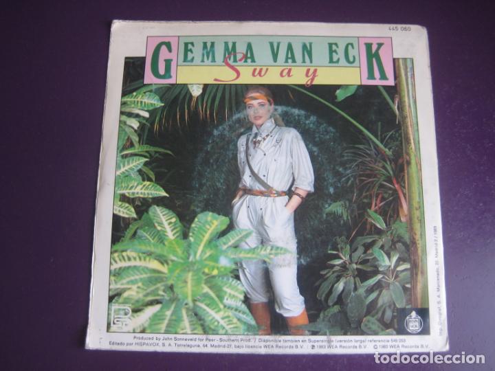 Discos de vinilo: Gemma Van Eck - Sway - Sg HISPAVOX 1983 - DISCO POP 80S - ELECTRONICA HOLANDA - Foto 2