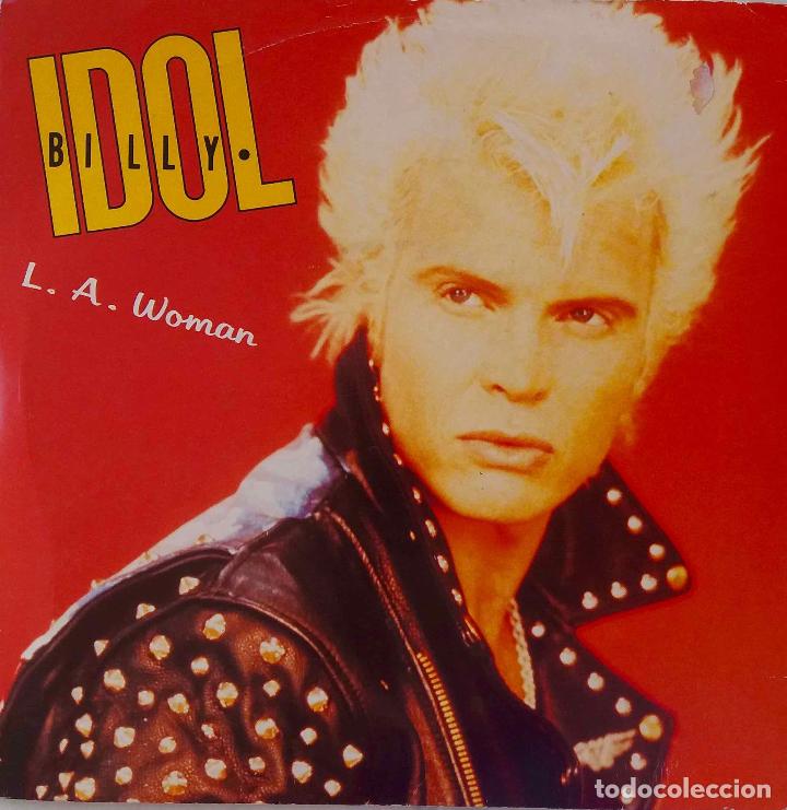 Discos de vinilo: BILLY IDOL. L.A. WOMAN. SINGLE UK - Foto 1