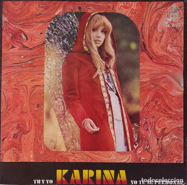 Discos de vinilo: KARINA, T&Uacute; Y YO. SINGLE ESPA&Ntilde;A - Foto 1