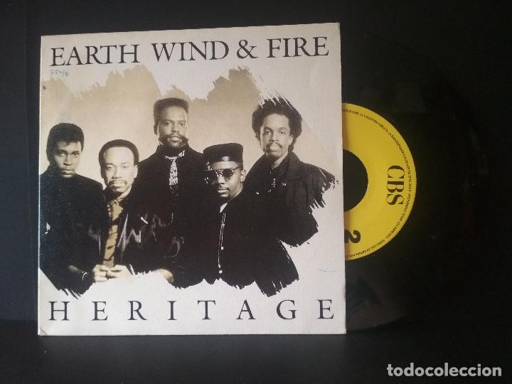 Discos de vinilo: EARTH, WIND & FIRE HERITAGE SINGLE SPAIN 1990 PDELUXE - Foto 1