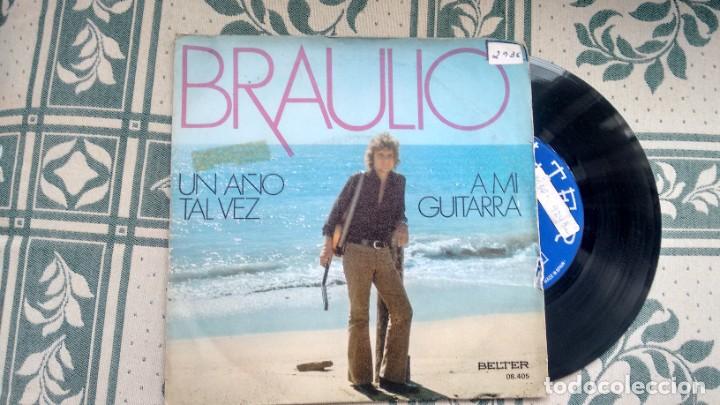 Discos de vinilo: SINGLE ( VINILO) DE BRAULIO A&Ntilde;OS 70 - Foto 1