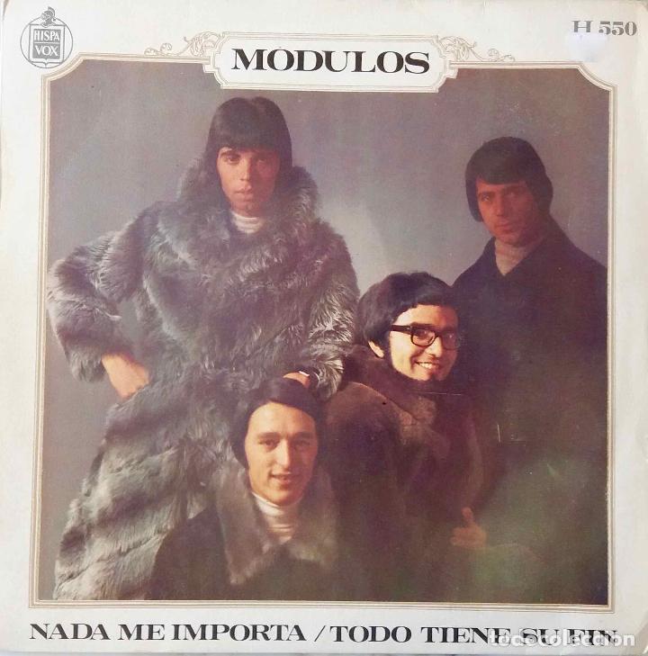 Discos de vinilo: MODULOS. NADA ME IMPORTA. SINGLE ESPA&Ntilde;A - Foto 1