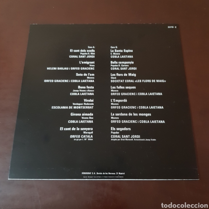 Discos de vinilo: CANCONS POPULARS CATALANES - Foto 2