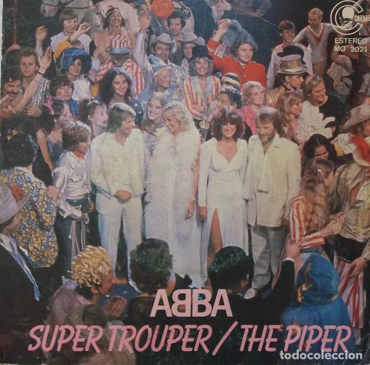 Discos de vinilo: ABBA, SUPER TROUPER. SINGLE ESPA&Ntilde;A - Foto 1