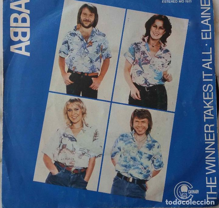 Discos de vinilo: ABBA. THE WINNER TAKES IT ALL. SINGLE ESPA&Ntilde;A - Foto 1