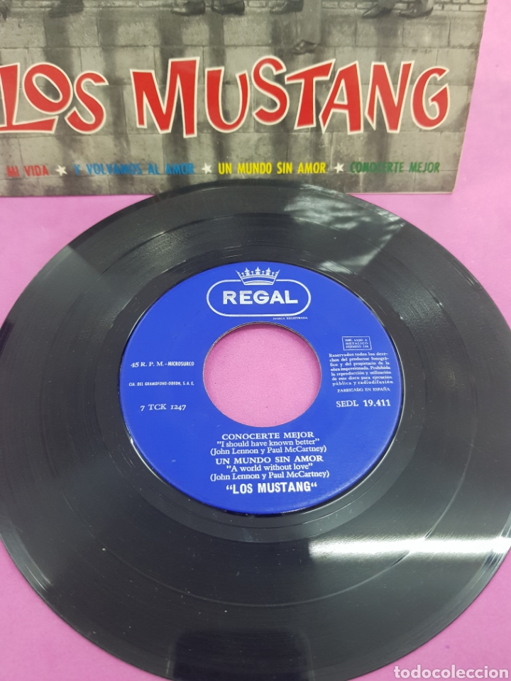 Discos de vinilo: Los Mustang ,Regal ,a&ntilde;o 1964 - Foto 2