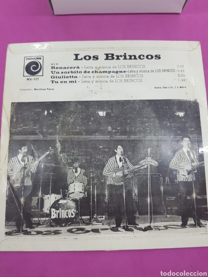 Discos de vinilo: Los Brincos ,Novola , a&ntilde;o 1966 - Foto 3