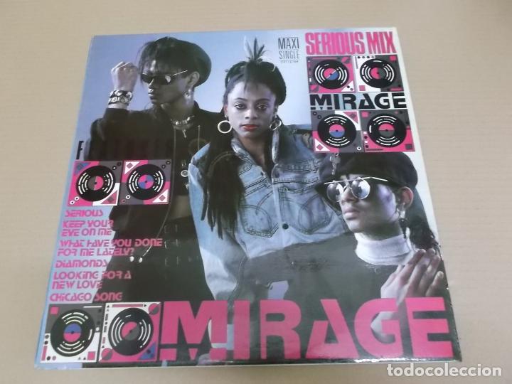 Discos de vinilo: MIRAGE (MAXI) SERIOUS MIX (2 TRACKS) A&Ntilde;O 1987 - Foto 1