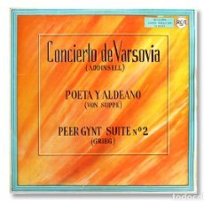 Discos de vinilo: CONCIERTO DE VARSOVIA ( ADDINSELL ) - POETA Y ALDEANO ( VON SUPPÉ ) - PEER GYNT SUITE Nº 2 ( GRIEG )