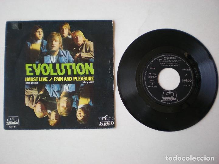 Discos de vinilo: EVOLUTION -I MUST LIVE + 1 - EKIPO 4011 - ESPA&Ntilde;A 1972 - Foto 2