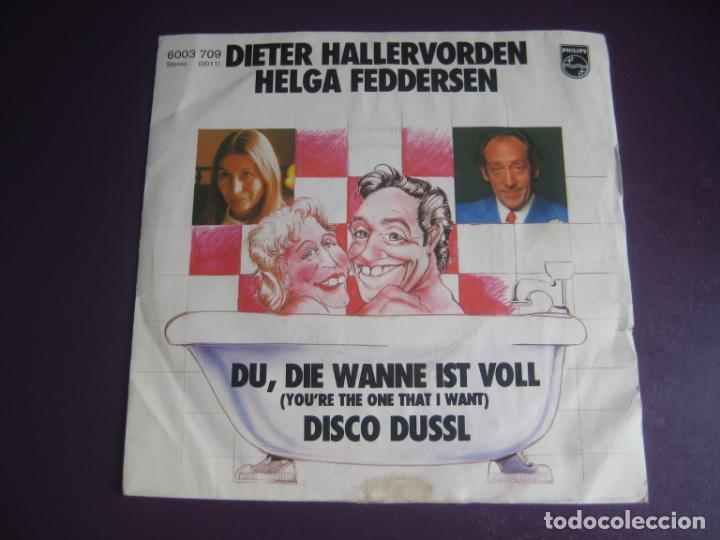Discos de vinilo: Dieter + Helga - Du, Die Wanne Ist Voll (You're The One That I Want) - version de grease en aleman