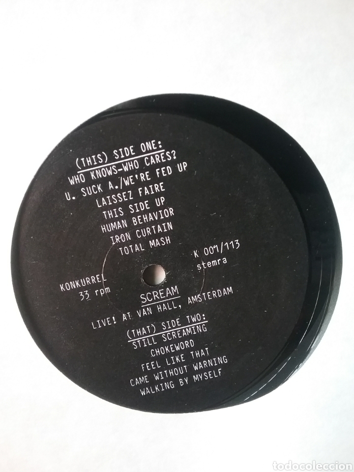 Discos de vinilo: SCREAM 1988 Konkurrel Records .Nuevo - Foto 3