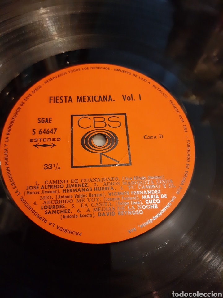 Discos de vinilo: FIESTA MEXICANA 1 CBS DISCOS COLISEVM - Foto 4
