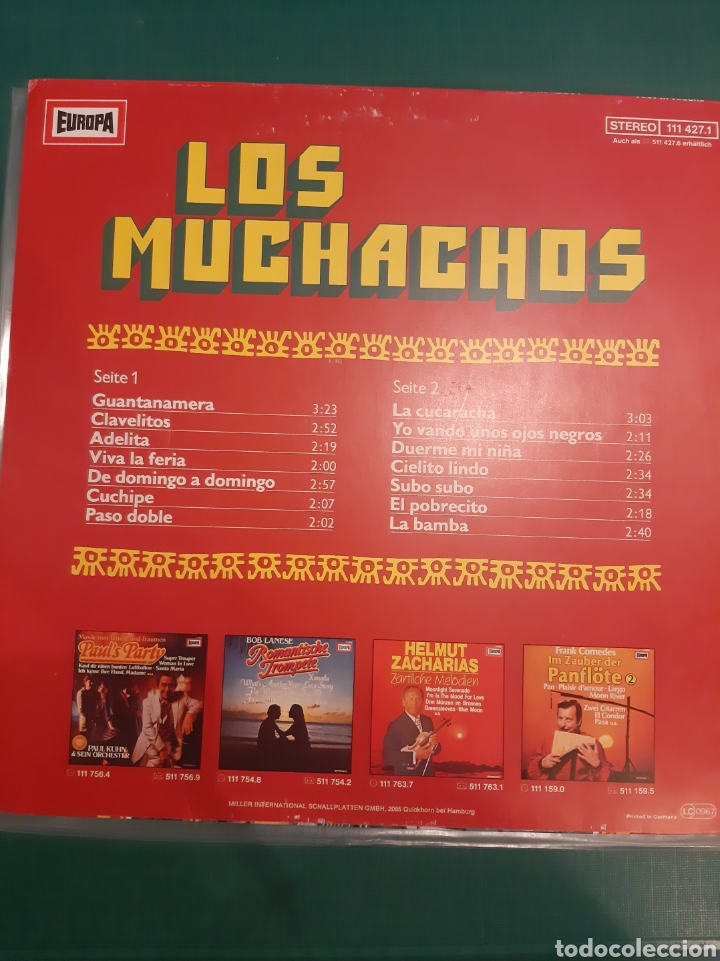 Discos de vinilo: EUROPA LOS MUCHACHOS LP - Foto 2