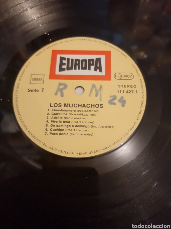 Discos de vinilo: EUROPA LOS MUCHACHOS LP - Foto 3