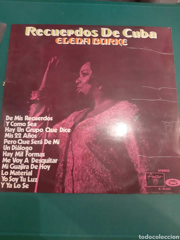 Disques de vinyle: 1971 RECUERDOS DE CUBA ELENA BURKE LP