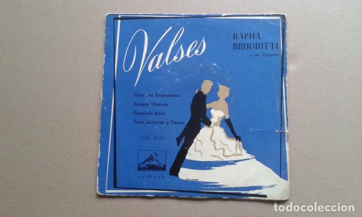 Discos de vinilo: RAPHA BROGIOTTI Y SUS ZINGAROS - VALSES EP 4 TEMAS - Foto 1