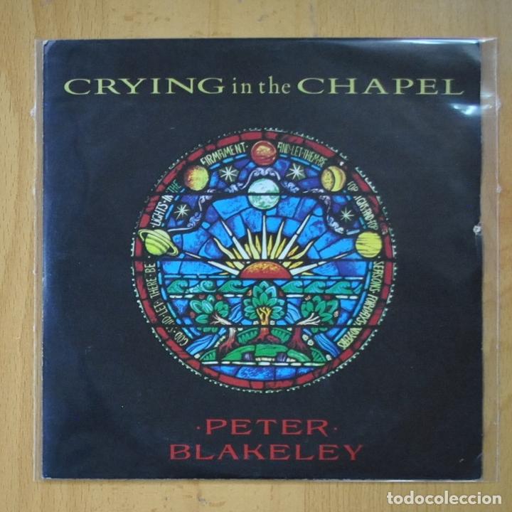 Discos de vinilo: PETER BLAKELEY - CRYING IN THE CHAPEL / CATERINA - SINGLE - Foto 1
