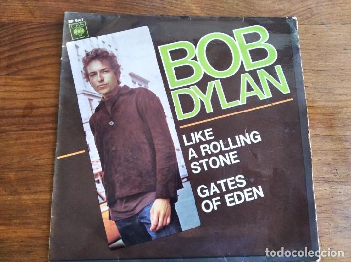 Discos de vinilo: BOB DYLAN - Like a rolling stone ******** RARO SINGLE ESPA&Ntilde;OL 1966 - Foto 1