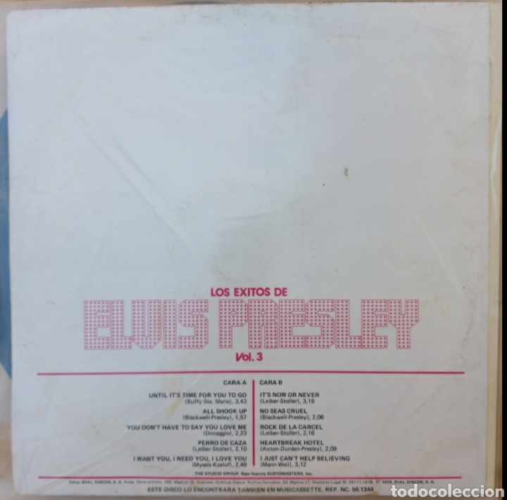 Discos de vinilo: Lps Los &eacute;xitos de Elvis Presley - Vol. 3 - Foto 2
