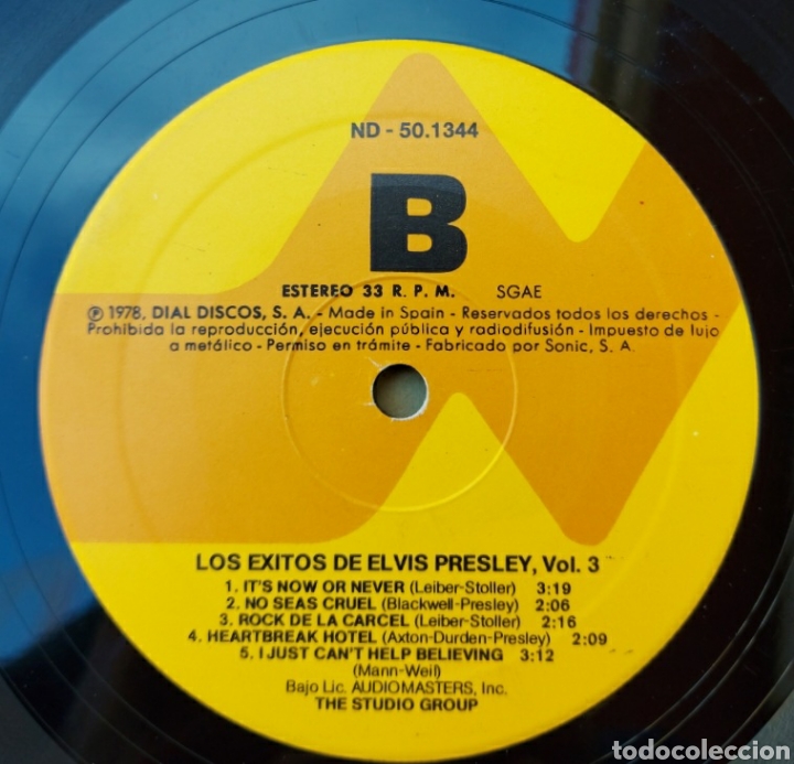 Discos de vinilo: Lps Los &eacute;xitos de Elvis Presley - Vol. 3 - Foto 3
