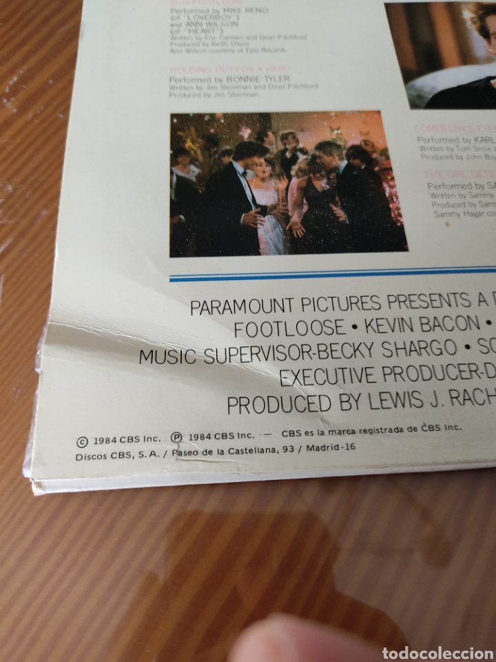 Discos de vinilo: Disco vinilo LP B.S.O. FOOTLOOSE - Foto 3