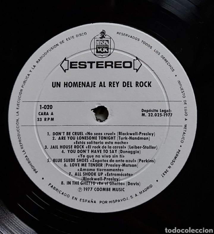 Discos de vinilo: Lp Un homenaje al Rey del Rock - Foto 3