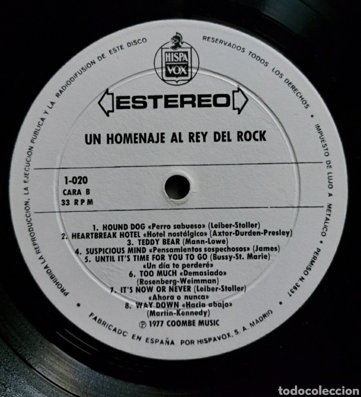 Discos de vinilo: Lp Un homenaje al Rey del Rock - Foto 4