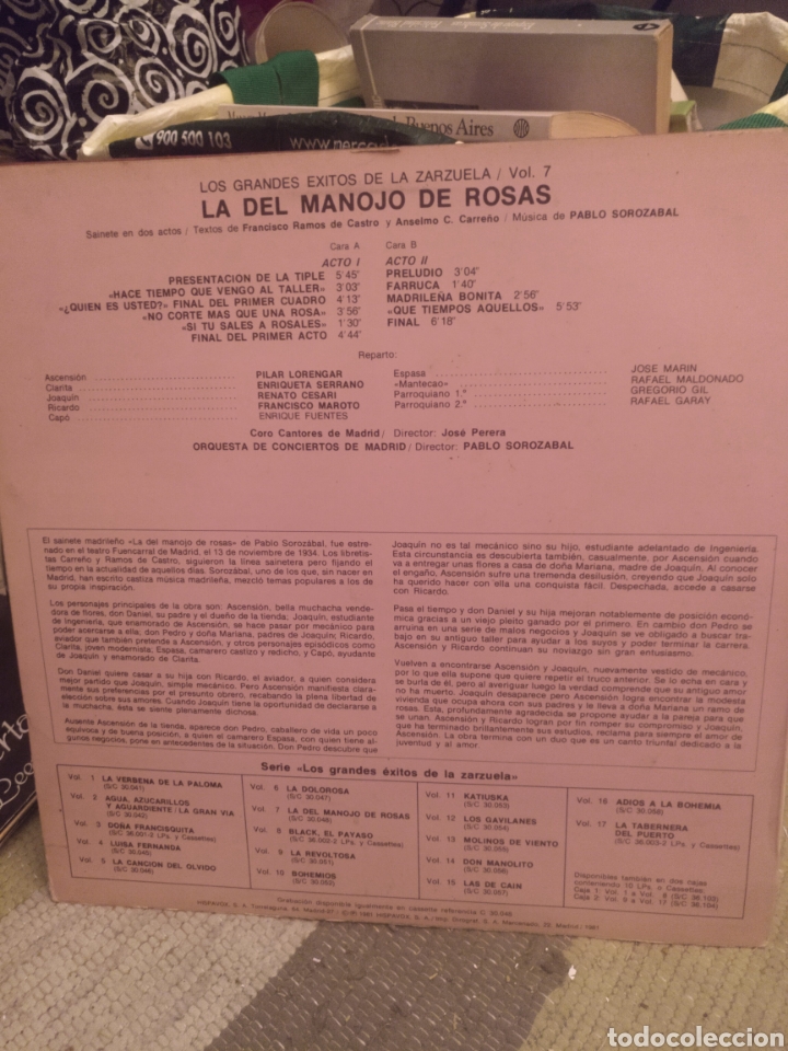 Discos de vinilo: La del manojo de rosas. Hispavox 1981 - Foto 2