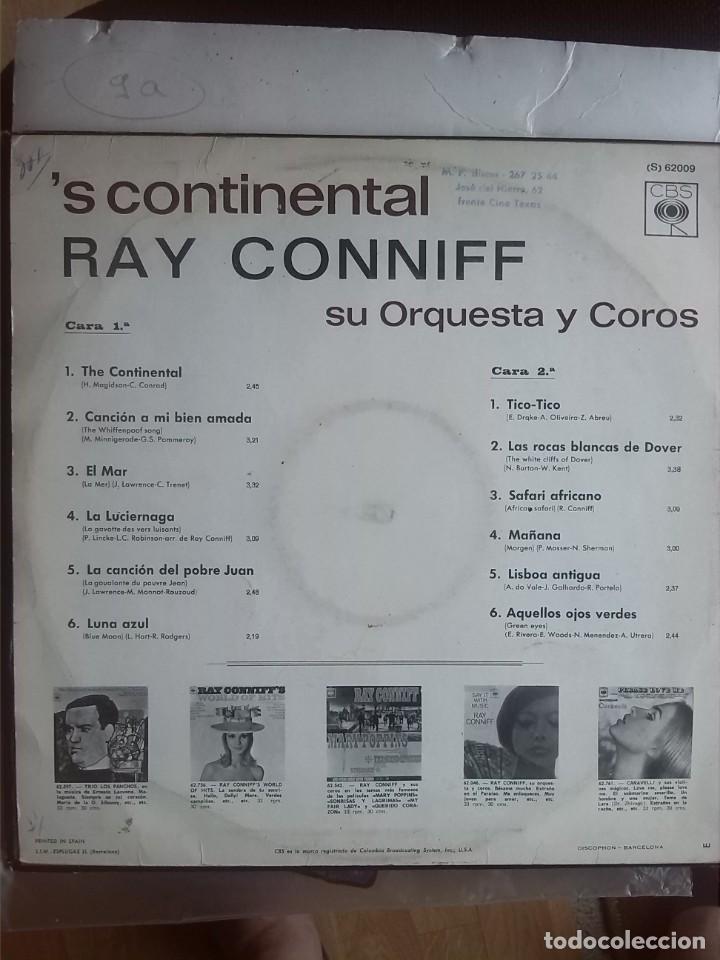 Discos de vinilo: RAY CONNIFF - &acute;S CONTINENTAL 1967 - Foto 2