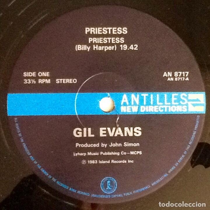 Discos de vinilo: GIL EVANS : PRIESTESS [ANTILLES - UK 1983] LP - Foto 3
