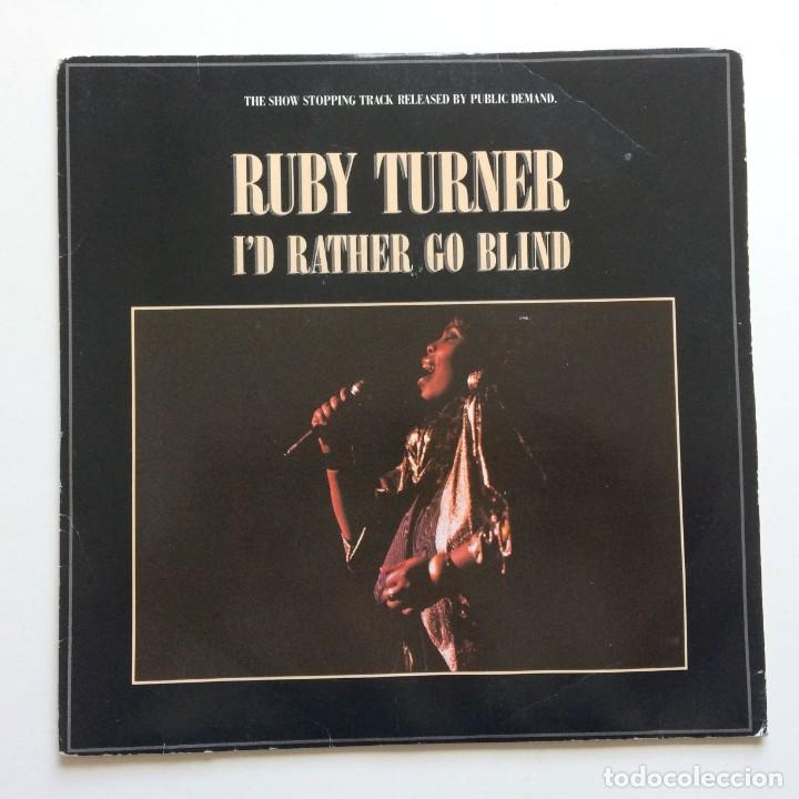 Discos de vinilo: Ruby Turner &ndash; Id Rather Go Blind UK 1987 Jive - Foto 1