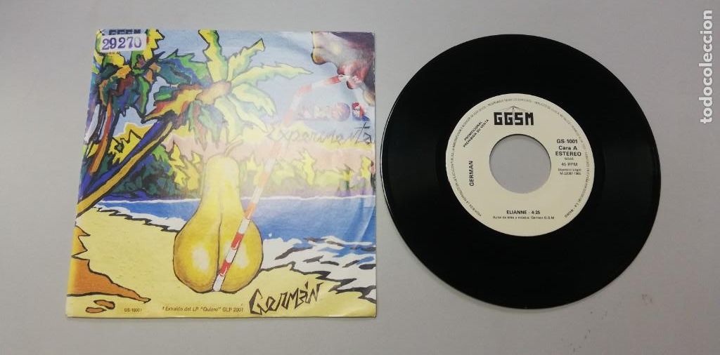 Discos de vinilo: Germ&aacute;n - Amor Experimental (7&rdquo;, Single, Promo) - Foto 1