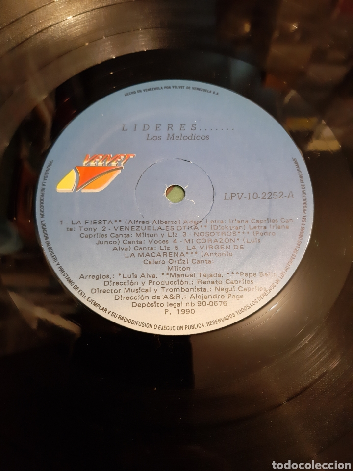Discos de vinilo: LP LOS MELIDICOS LIDERES 1990 DISCOS COLISEVM - Foto 3