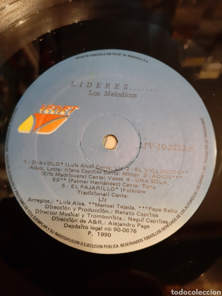 Discos de vinilo: LP LOS MELIDICOS LIDERES 1990 DISCOS COLISEVM - Foto 4