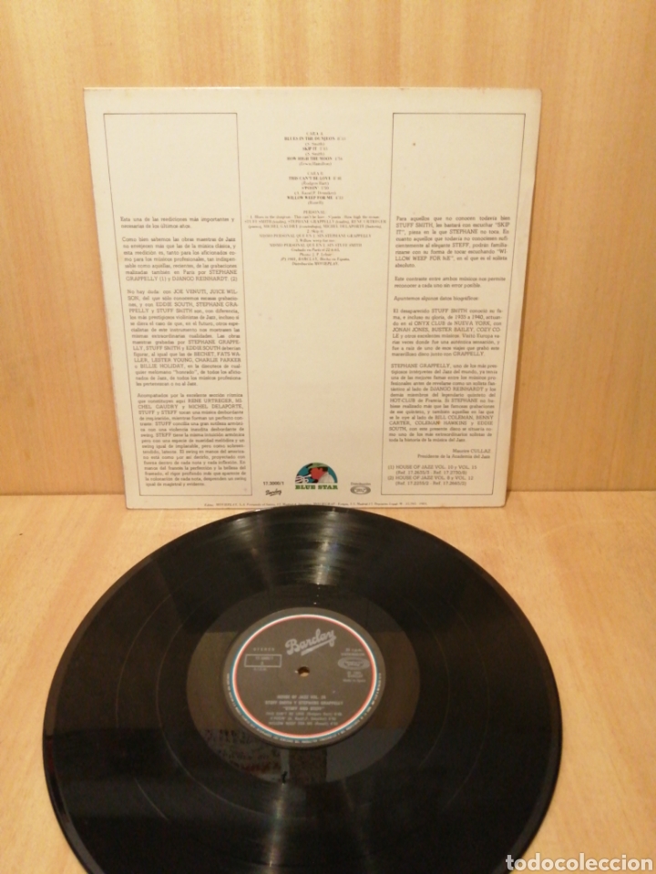 Discos de vinilo: Stuff Smith & Stephane Grappelli. Stuff and Steff. Michael Gaudry. Michel Delaporte. Rene Urtreger. - Foto 2