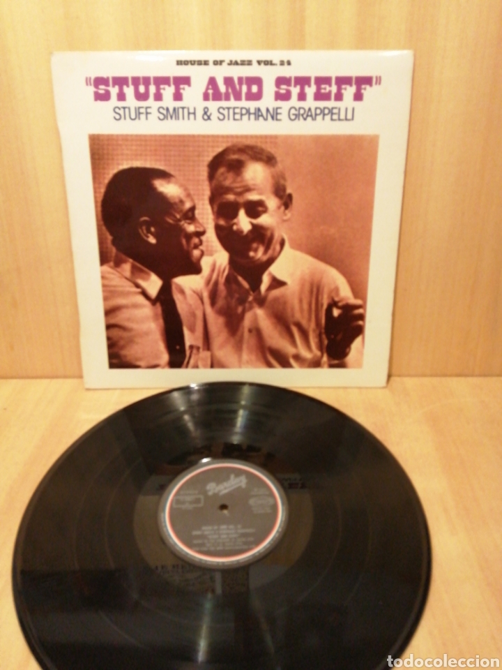 Discos de vinilo: Stuff Smith & Stephane Grappelli. Stuff and Steff. Michael Gaudry. Michel Delaporte. Rene Urtreger. - Foto 1