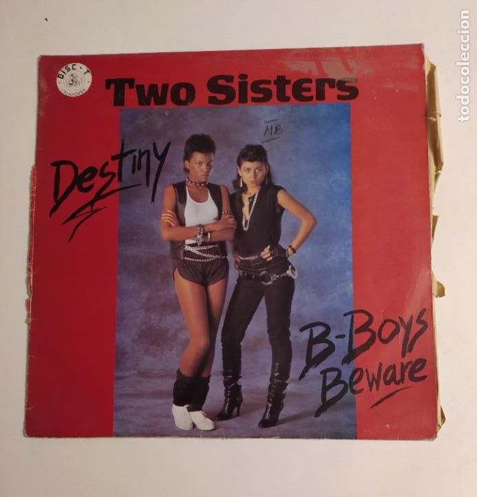 Discos de vinilo: Two Sisters ?. Destiny / B-Boys Beware MAXI SINGLE. TDKDA75 - Foto 1