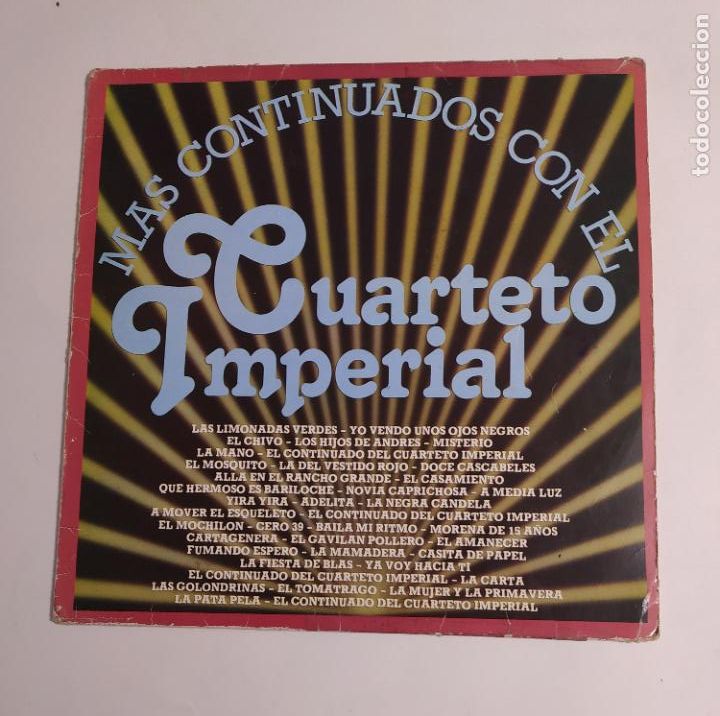 Discos de vinilo: CUARTETO IMPERIAL. - MAS CONTINUADOS. LP. TDKDA75 - Foto 1